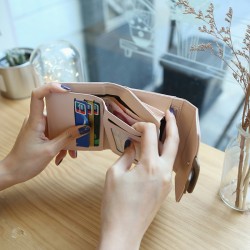 Prettyzys' Korean-style short women's wallet, a cute, fresh, and simple wallet with a stylish personality.