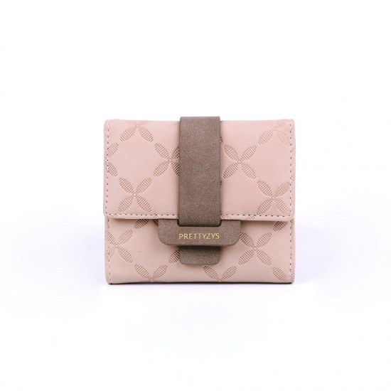 Prettyzys' Korean-style short women's wallet, a cute, fresh, and simple wallet with a stylish personality.