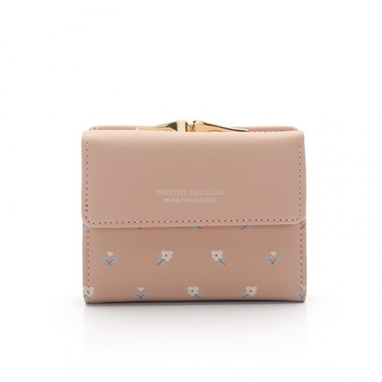 New Women's Short Wallet, Small Fresh Korean-Style Cute Multifunctional Small Wallet