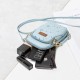 Korean fashion floral crossbody phone bag, popular student style, double zipper, crossbody small bag with large capacity