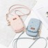 Korean fashion floral crossbody phone bag, popular student style, double zipper, crossbody small bag with large capacity