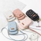 Korean fashion floral crossbody phone bag, popular student style, double zipper, crossbody small bag with large capacity