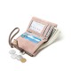 New cross-border retro casual drawstring women's wallet, leaf PU wallet, short female wallet, student coin purse New cross-border retro casual drawstring women's wallet, leaf PU wallet, short female wallet, student coin purse