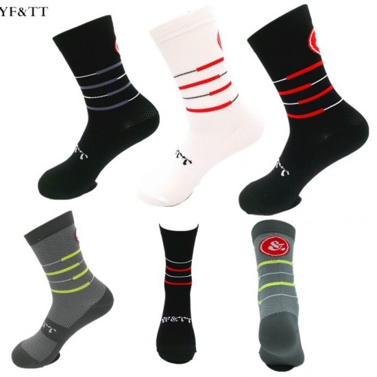 Summer men's and women's outdoor sports socks, cycling socks, sweat-wicking, breathable basketball, soccer, running, and hiking socks.
