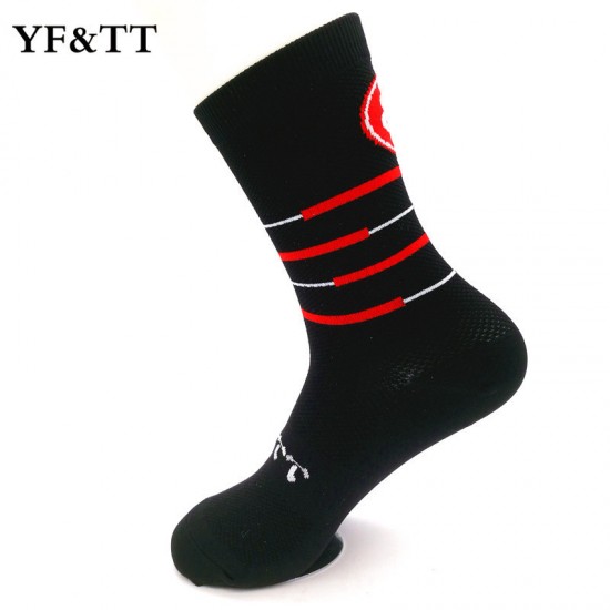 Summer men's and women's outdoor sports socks, cycling socks, sweat-wicking, breathable basketball, soccer, running, and hiking socks.