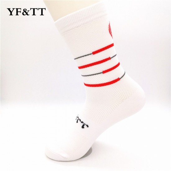 Summer men's and women's outdoor sports socks, cycling socks, sweat-wicking, breathable basketball, soccer, running, and hiking socks.