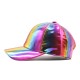 Colorful patent leather curved brim baseball cap, trendy preppy style, hip-hop, street dance, skateboarding, baseball cap