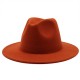 AliExpress Amazon eBay single-color plate men's and women's simple woolen hats with flat brims and wide brims. AliExpress Amazon eBay single-color plate men's and women's simple woolen hats with flat brims and wide brims.