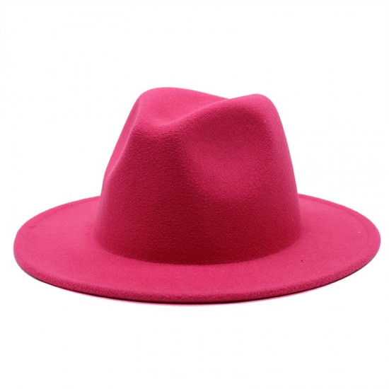 AliExpress Amazon eBay single-color plate men's and women's simple woolen hats with flat brims and wide brims. AliExpress Amazon eBay single-color plate men's and women's simple woolen hats with flat brims and wide brims.