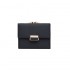 Prettyzys' popular Korean-style short, tri-folded women's wallet, a fresh, PU, ​​plaid, and zippered student wallet.