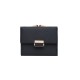 Prettyzys' popular Korean-style short, tri-folded women's wallet, a fresh, PU, ​​plaid, and zippered student wallet.