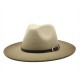 Cross-border European and American British-style woolen jazz hat for men and women, new spray-painted gradient-colored wide-brimmed hat for autumn/winter fashion Cross-border European and American British-style woolen jazz hat for men and women, new spray-painted gradient-colored wide-brimmed hat for autumn/winter fashion