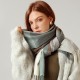 Plaid faux cashmere scarf for women, autumn and winter Wholesale British-style plaid tassel shawls for winter scarves