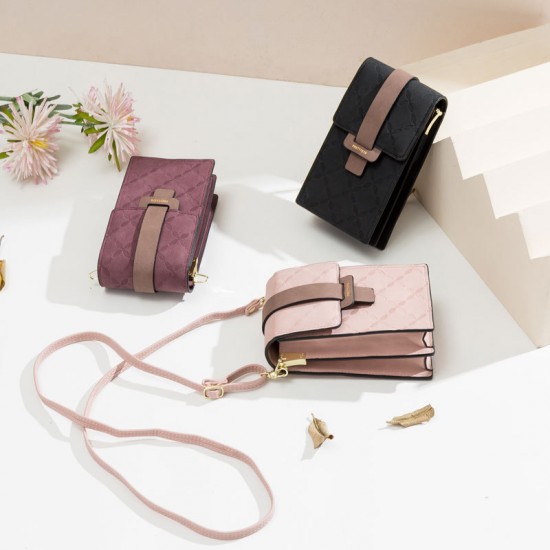Prettyzys' new, simple, versatile, single-shoulder, small square bag, crossbody, and handbag.