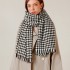 Houndstooth scarf for women, winter 2025 new plaid imitation cashmere scarf wholesale manufacturer, thickened shawl neckerchief for women