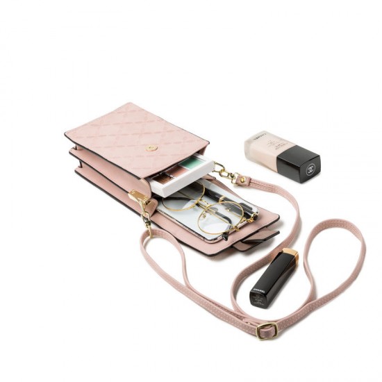 Prettyzys' new, simple, versatile, single-shoulder, small square bag, crossbody, and handbag.