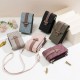 Prettyzys' new, simple, versatile, single-shoulder, small square bag, crossbody, and handbag.
