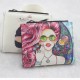 New short wallet Cartoon Graffiti Print Double Zipper Mini Student Coin Purse for Women New short wallet Cartoon Graffiti Print Double Zipper Mini Student Coin Purse for Women