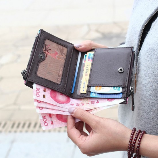 New short wallet Cartoon Graffiti Print Double Zipper Mini Student Coin Purse for Women New short wallet Cartoon Graffiti Print Double Zipper Mini Student Coin Purse for Women