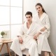 Autumn and Winter Thickened Flannel Baby Fleece Couple's Nightgown for Men and Women Extra Long Fixed Waist Yukata