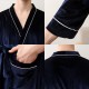 Thick, warm, loose flannel nightgown for men, simple, loose, plus-size, long coral fleece bathrobe for women, autumn and winter.