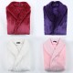 2021 Spliced ​​Flannel Couple's Nightgown for Men and Women Extra Long Thickened Large Size Bathrobe for Autumn and Winter