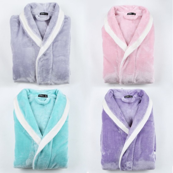 Women's Autumn Thin Mid-Length Absorbent Bathrobe, Sexy Men's Kimono Quick-Drying Yukata, Spring/Autumn