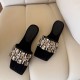 Nude women's spring pointed bow-tie pumps with open-toe heels.