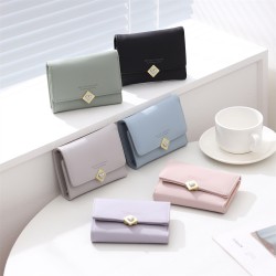 2025 new women's short key case, wallet, fashionable, card holder, bill holder, and key case wholesale.