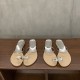 Wedge-heel pigeon egg rhinestone slip-on sandals, fairy shoes, 2025 new summer French outdoor sandals