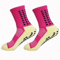 Cross-border wholesale thickened towel-soled, deodorizing, adhesive-coated, non-slip outdoor soccer socks, yoga and Pilates sports socks.