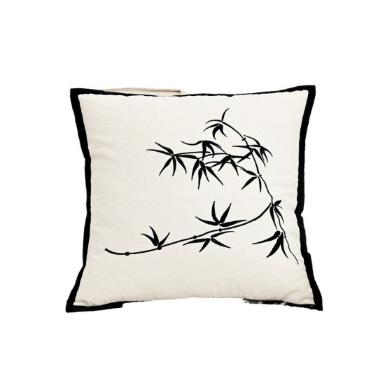 Black, lightly luxurious, vintage-style, high-quality embroidered pillowcases, Instagram-style, Nordic living room sofa and bed back cushions. Black, lightly luxurious, vintage-style, high-quality embroidered pillowcases, Instagram-style, Nordic living room sofa and bed back cushions.