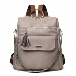 New Women's Casual Oxford Backpack with Tassels Retro British-style contrasting multifunctional backpack