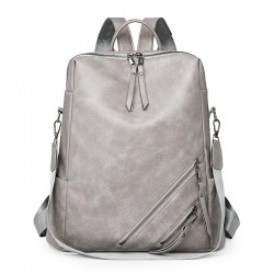 New cross-border multi-compartment backpack, fashionable European and American commuter schoolbag, large capacity, casual, versatile backpack