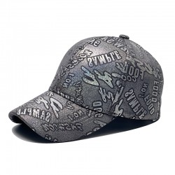 Fashionable hip-hop reflective tie-dye caps for men and women. Wholesale cotton street graffiti skateboarding baseball caps, breathable sun hats.