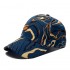 New cross-border outdoor trendy Chinese style baseball caps for men and women, tie-dyed plaid baseball caps, plaid fashion hats.
