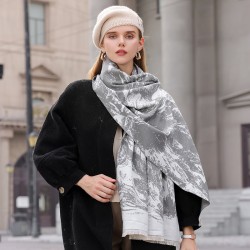 Women's scarf, a 2025 winter hit, a new imitation cashmere student warm scarf, a fashionable and versatile outerwear wholesale shawl