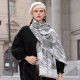 Women's scarf, a 2025 winter hit, a new imitation cashmere student warm scarf, a fashionable and versatile outerwear wholesale shawl