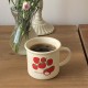 Korean Instagram-style natural green apple lemon glass water cup, refreshing heat-resistant juice cup, simple and artistic milk cup