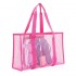Amazon mesh single-shoulder tote bag, men's and women's beach bag, toiletry and swimwear storage bag