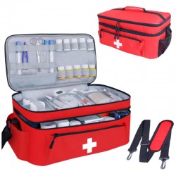Feihong cross-border home first aid kit, large capacity, fixed medicine bottle storage bag, travel medicine storage box