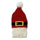 Christmas hat with pom-pom, Santa Claus belt hat, knitted wool hat, Christmas party accessory, women's pullover hat
