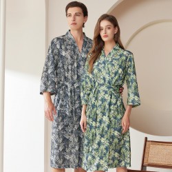 Autumn/Winter Couple's Bathrobe, Men's Winter Towel-Style Nightgown, Double-Layer Thickened Long Coral Fleece, Women's Aoliang Fleece
