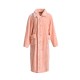 Autumn and winter plus-size imitation half-fleece nightgowns, thickened and long, sexy bathrobes for men and women, couple's loungewear.