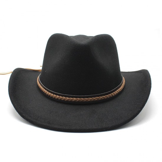 European and American autumn/winter new retro black woolen jazz hat, fashionable and stylish felt jazz hat for men and women.