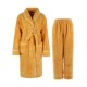 Autumn and winter thickened and long couple's robes for women, plus-size warm bathrobes for men and women.