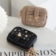 PRETTYZYS Korean-style, fresh and sweet printed, multi-card slot zippered mini women's coin purse with small hook