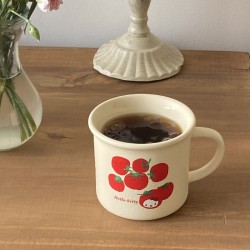 Korean Instagram-style natural green apple lemon glass water cup, refreshing heat-resistant juice cup, simple and artistic milk cup
