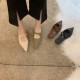 2023 Spring/Summer New Women's Closed-Toe Sandals, Fashionable and Versatile, Square-Toed, Slingback Shoes