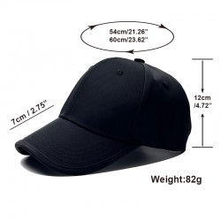 New Ins Solid Color Hemmed Baseball Cap, Men and Women Street Style, Simple Casual Sun Visor Cap, Couple's Outdoor Hat